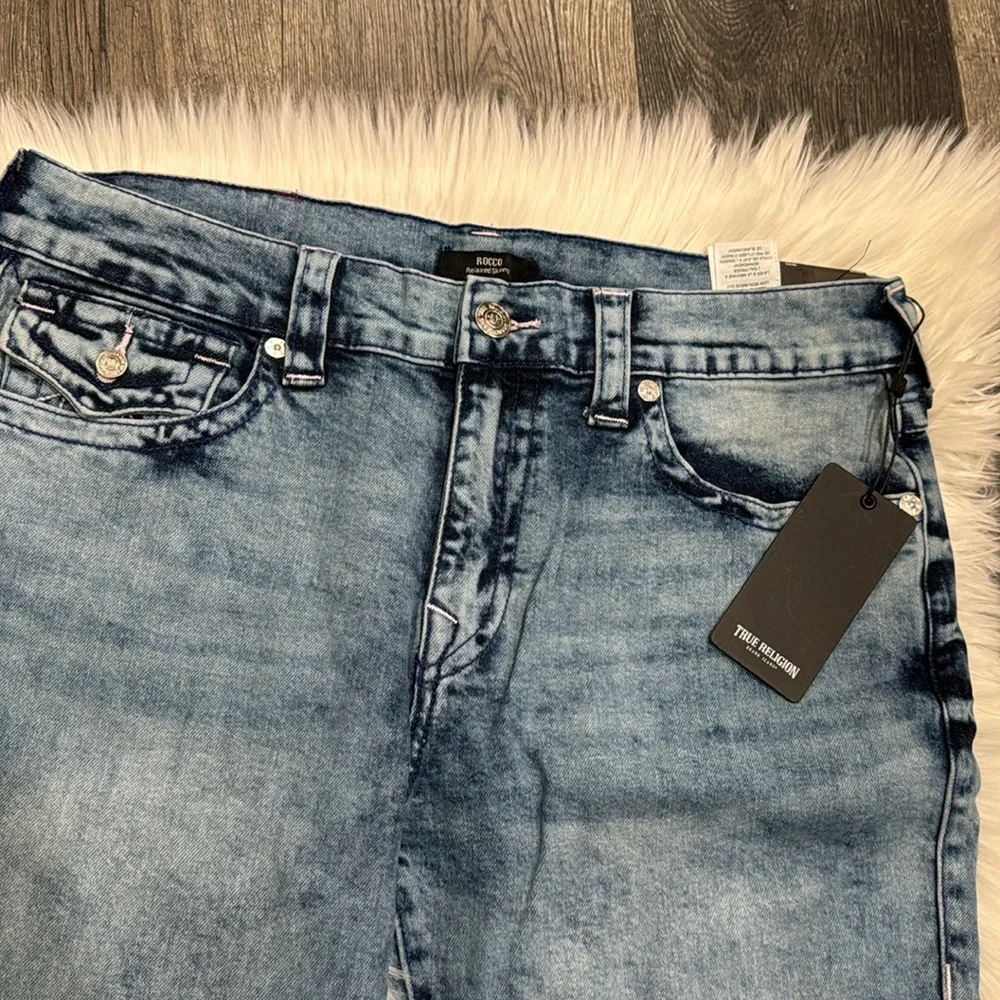 🔥LAST PAIR🔥💙TRUE RELIGION Rocco Sn Flap Relaxed Skinny Jean